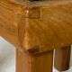 Table basse en orme et ardoise par Maison Regain 1970