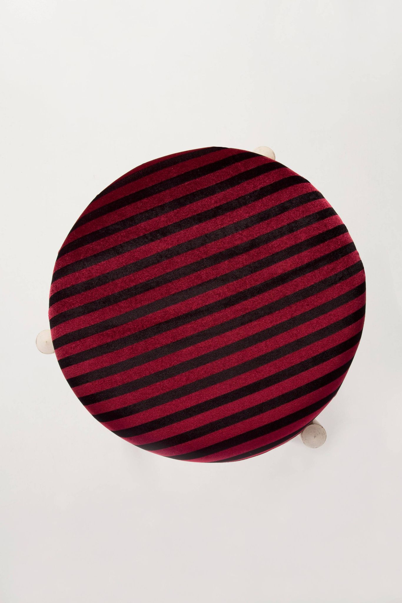 Tabouret et table vintage blanche, Danemark, 1960