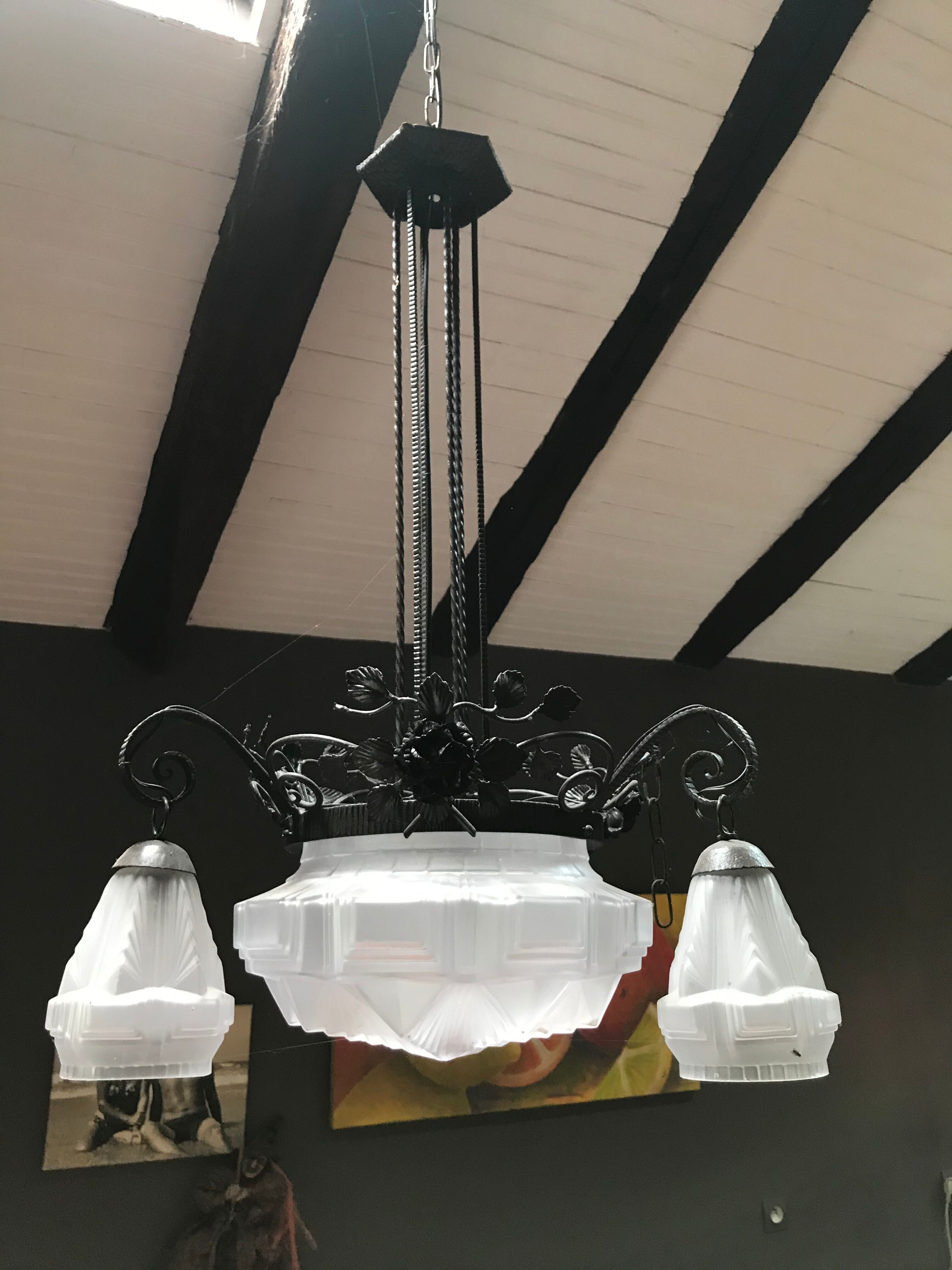 Art Deco chandelier 1925