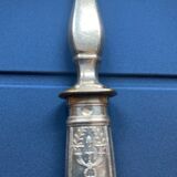 Grange louche en argent massif, époque XIXème