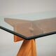 Table à manger en noyer, Italie années 80
