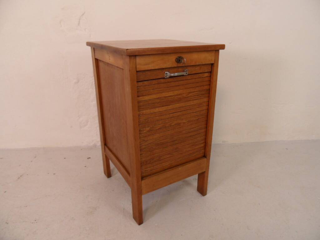 Vintage filing cabinet with roller shutter