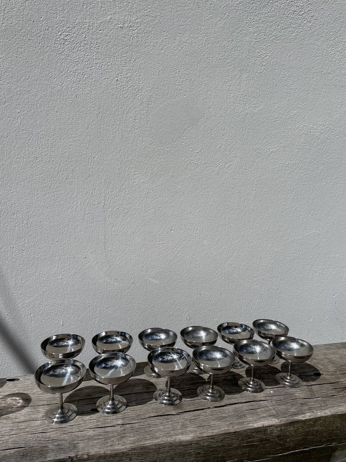 12 coupes Rémy Letang inox 1970