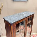 E. Bourdot Showcase In Louis XVI Marquetry Stamped XVIII Eme