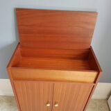 Vintage Shoe cabinet with storage locker on top