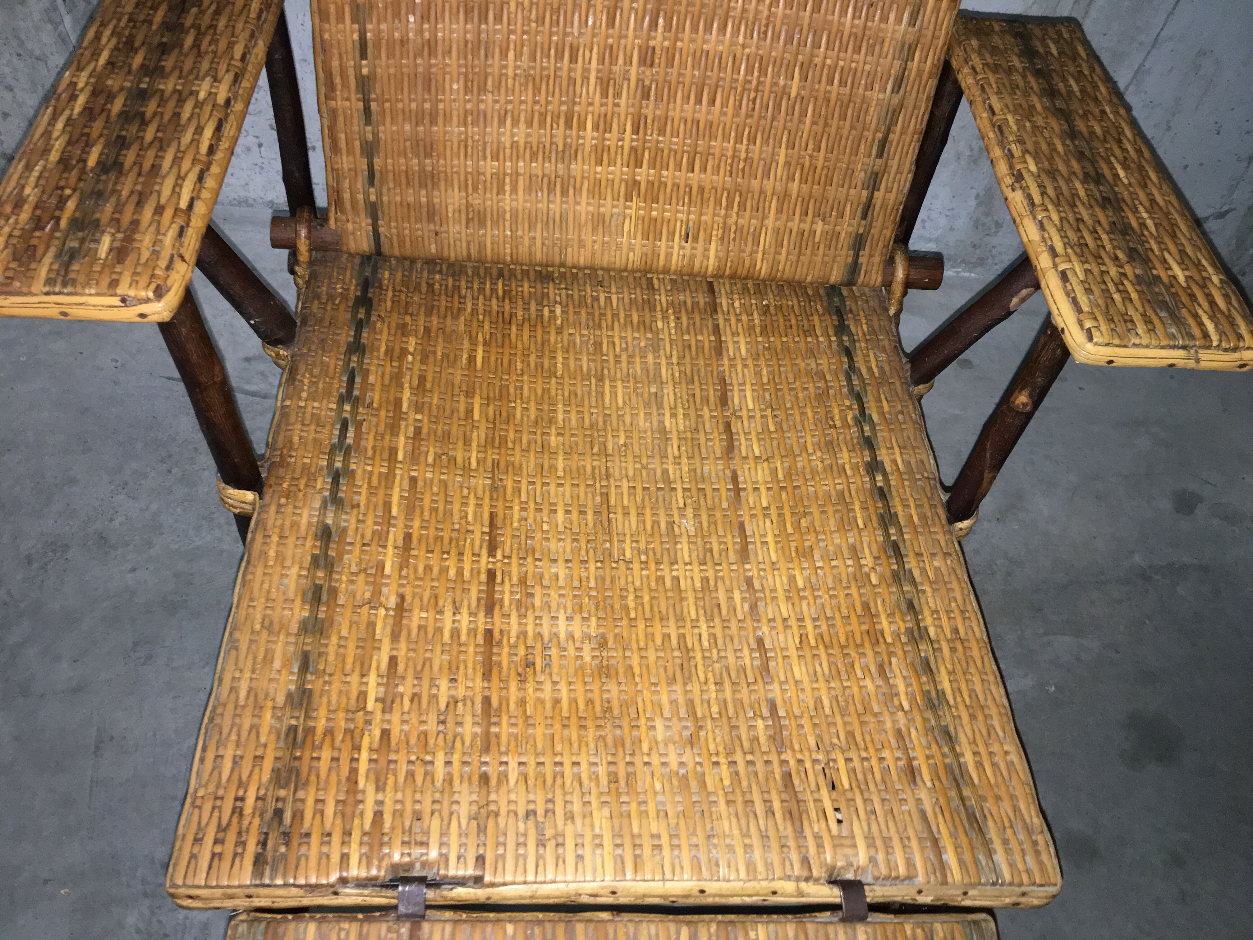 50s Wicker Lounge chair