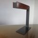 Minimalist teak and metal desk lamp, germany 2000s