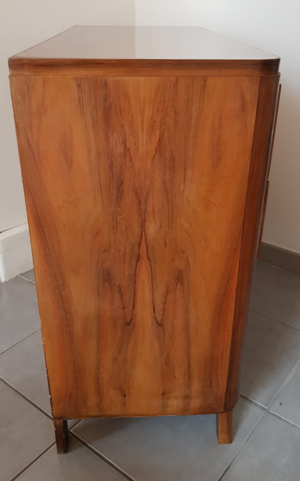 Walnut chest of drawers 1950