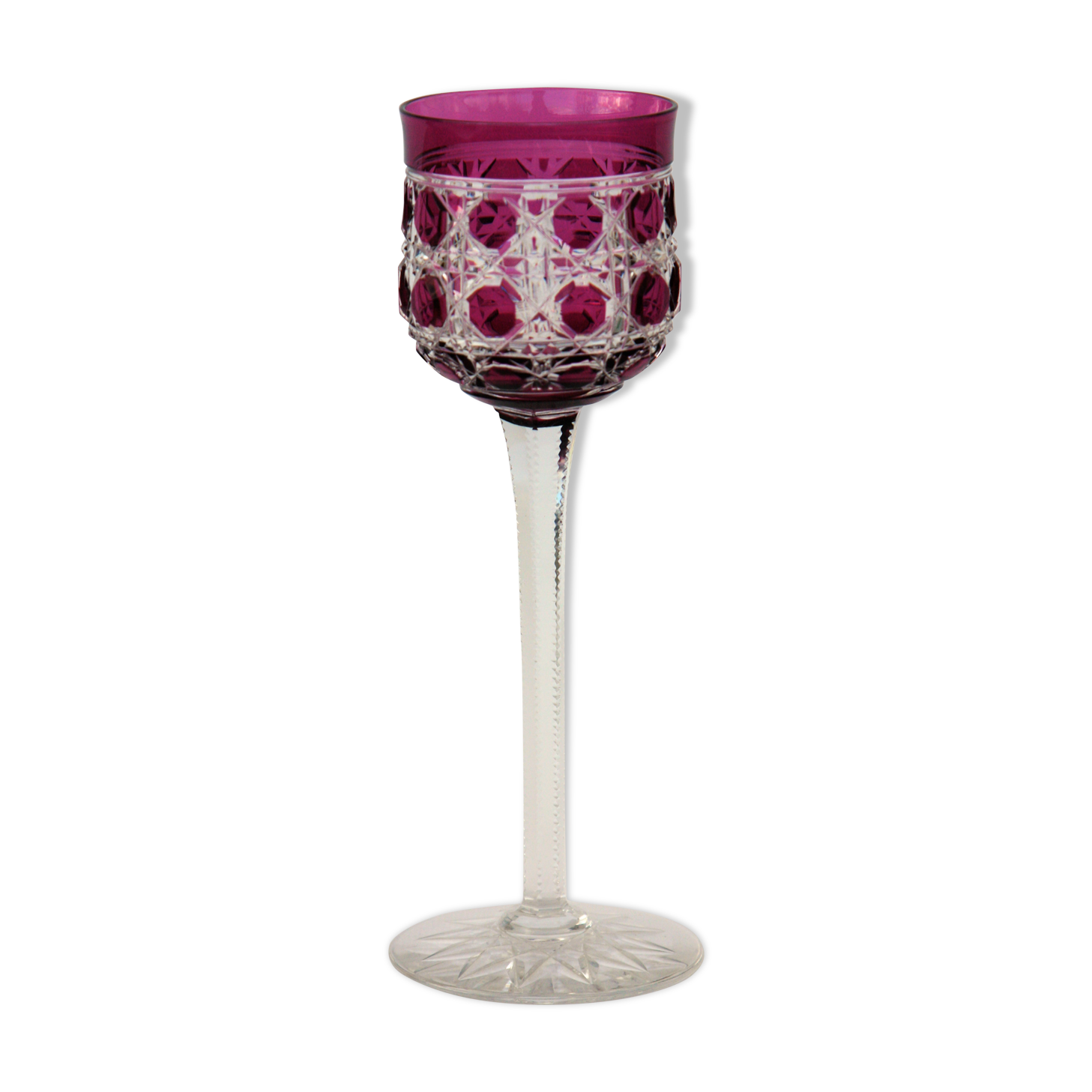 Wine from the Rhine or Roemer Baccarat crystal glass model Pontarlier