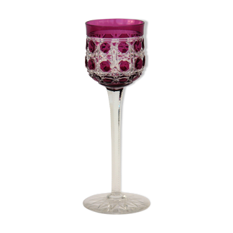 Verre à vin du Rhin ou Roemer en cristal de Baccarat modèle Pontarlier