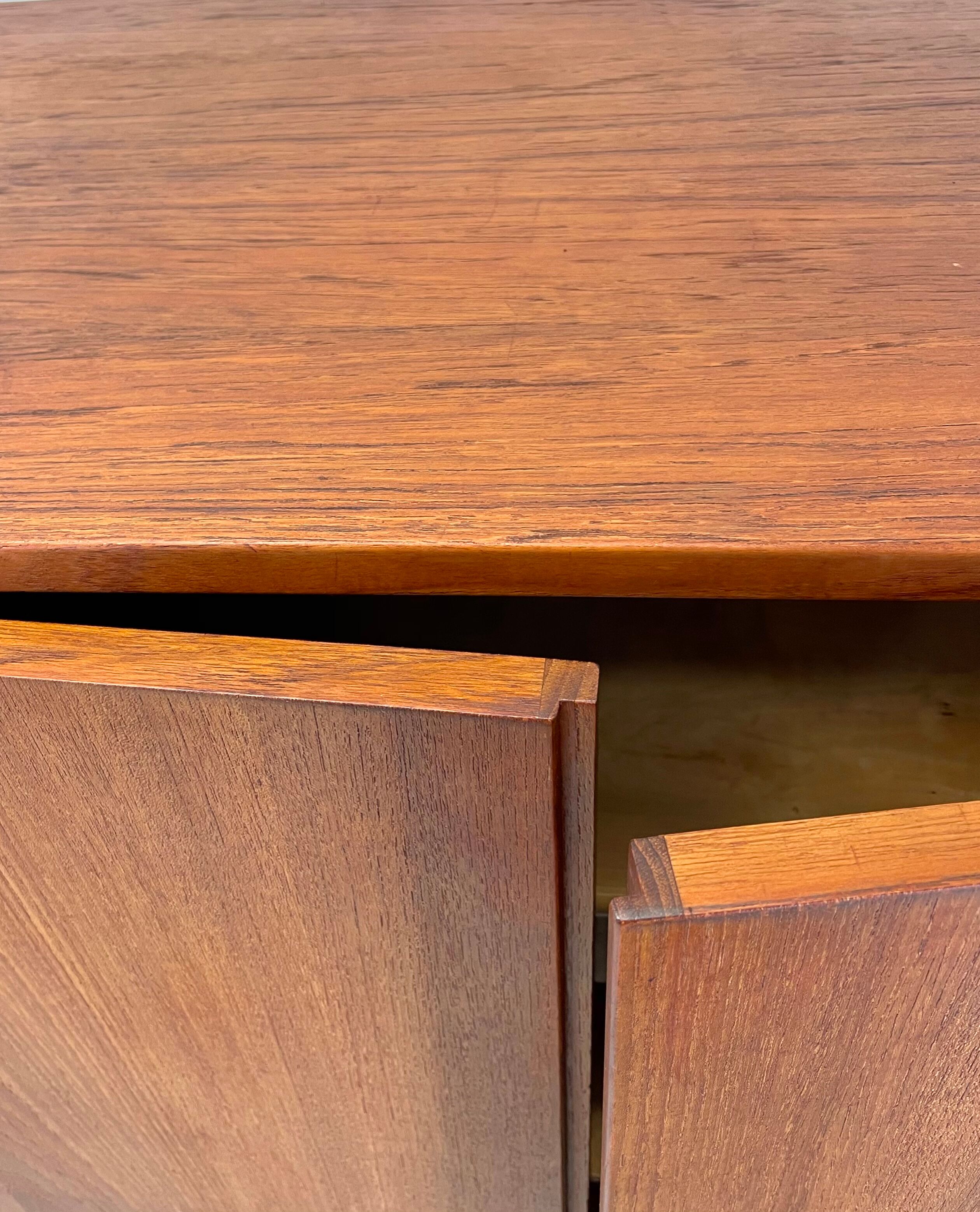 Danish midcentury teak bar cabinet credenza 1960s