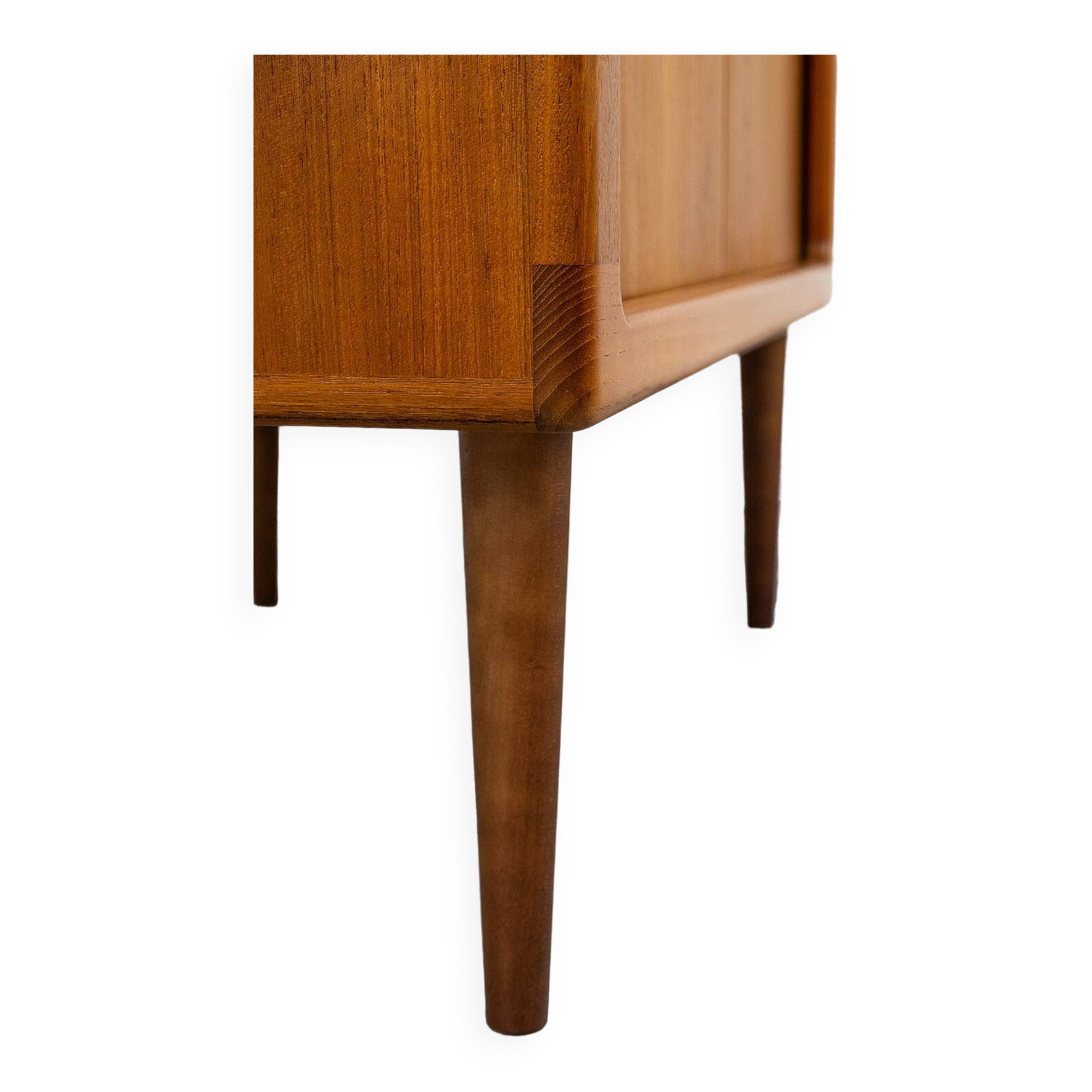Danish Teak Sideboard with Tambour Doors from Dyrlund, 1970s