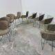 Set of 10 Wire chairs by Harry Bertoia for Knoll