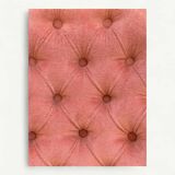 Vintage pink upholstered toad chair