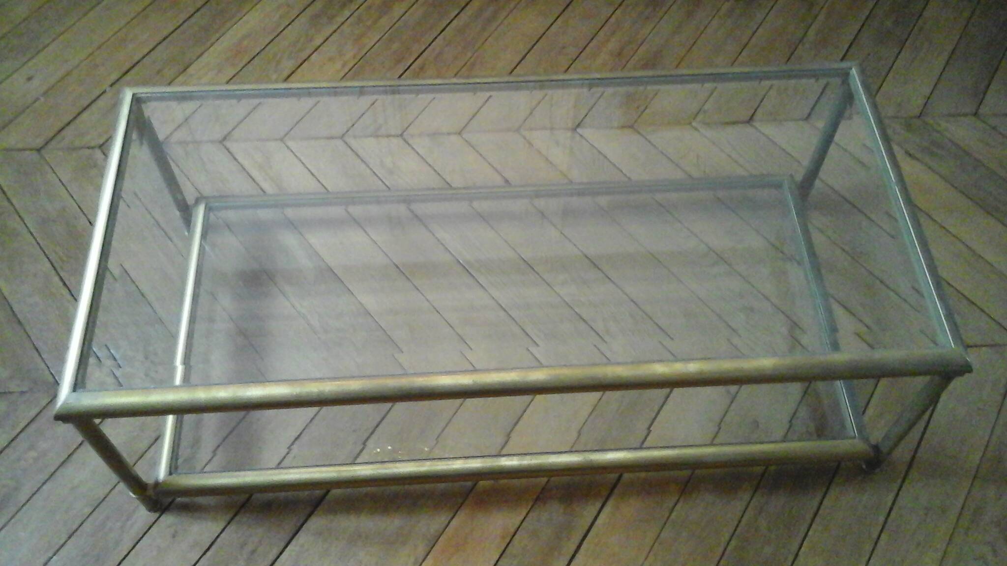 Old bronze coffee table