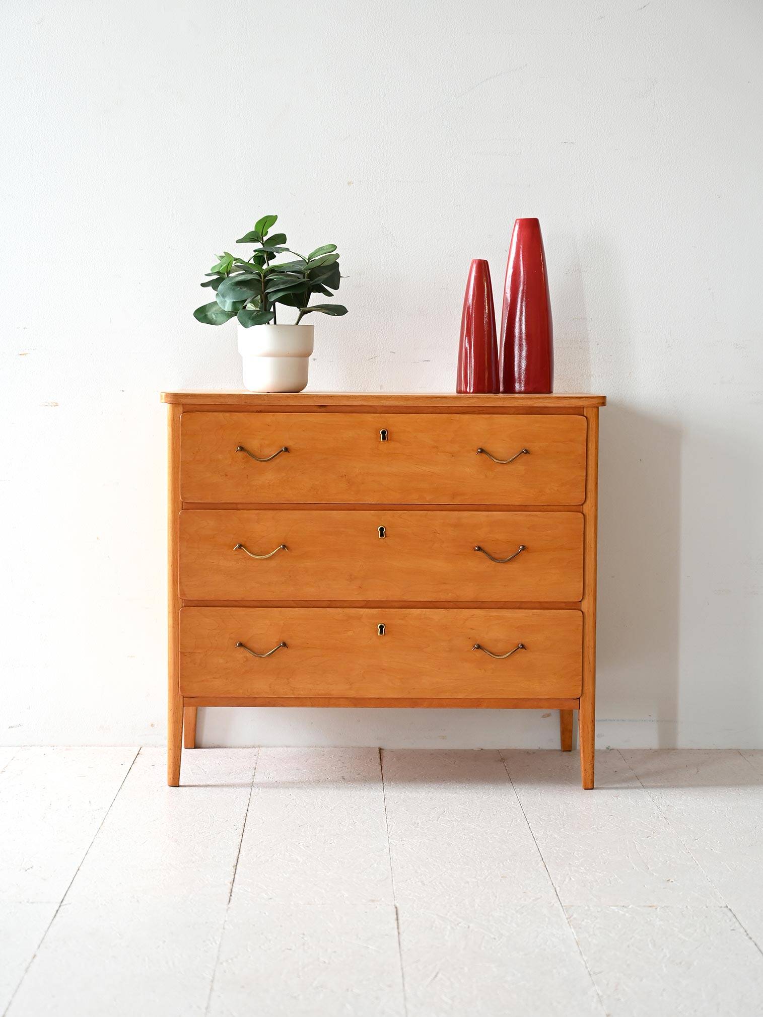 1950s Scandinavian Birch Chest of Drawers