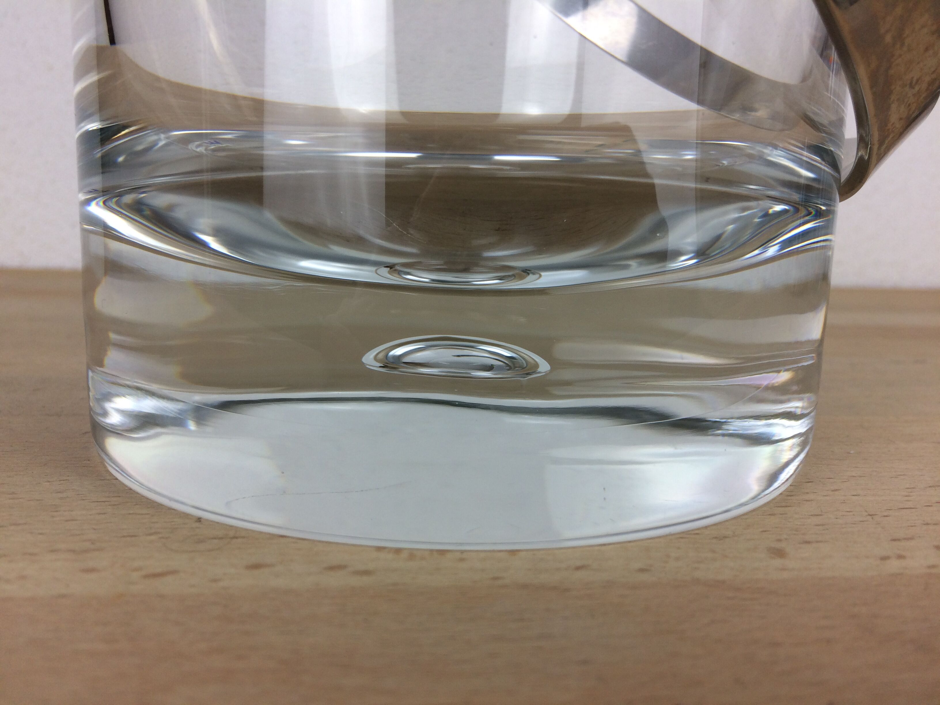 Crystal ice bucket by Vicke Lindstrand for Kosta Sweden, Pippi model