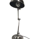 articulated desk lamp in chrome-plated brass