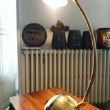 Lampe de bureau dorée style Arc Vintage
