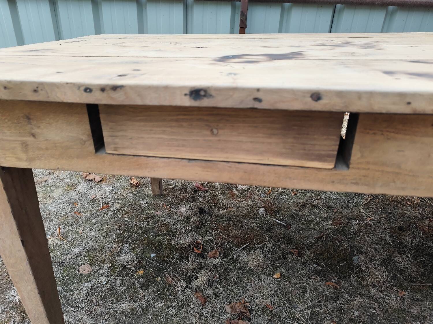 200 cm Solid oak farmhouse table