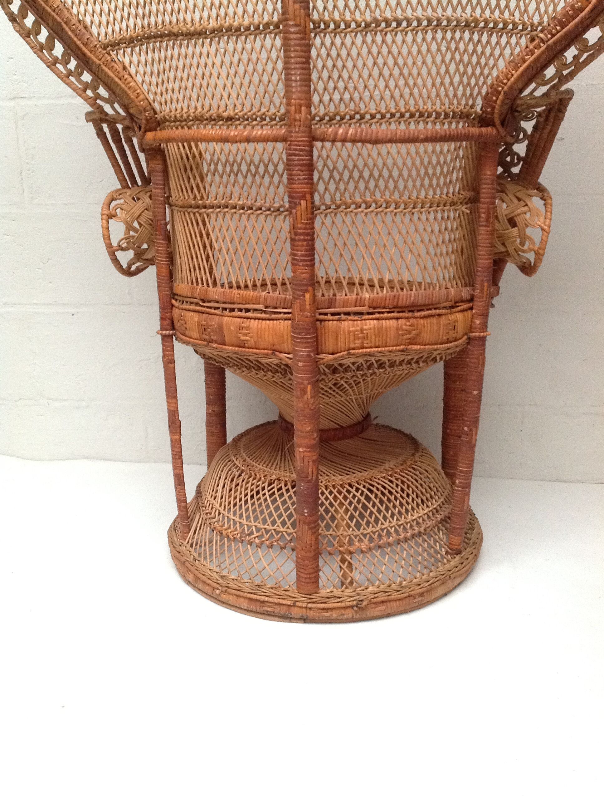 Armchair Emmanuelle rattan 1970