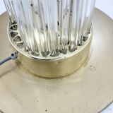 Mid-century rare design brass and Art glass modern floor lamp Kamenický Šenov/Preciosa, 1960´s