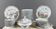 Bernardaud Limoges table service, "Hong-Kong" model, 53 pieces, 20th century.