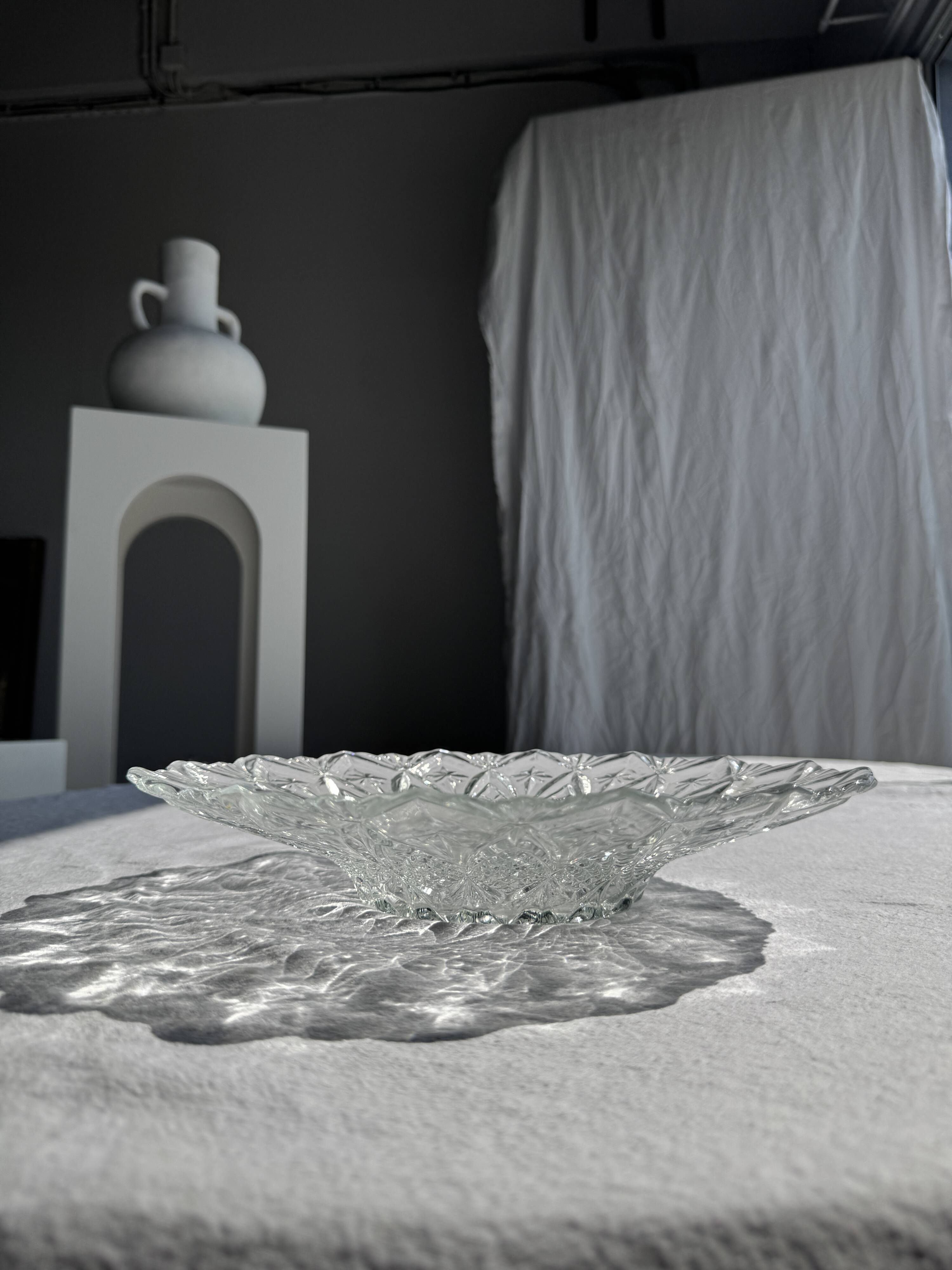 Vintage Diamond Point Flared Fruit Bowl or Salad Bowl D31