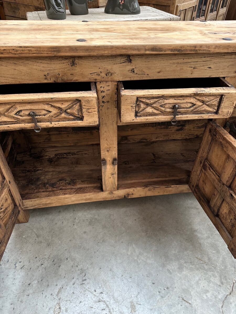 Pair of brutalist sideboards