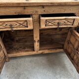 Pair of brutalist sideboards