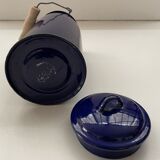 Pot à lait émaillé bleu