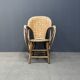 Fauteuil en bois tressé art populaire