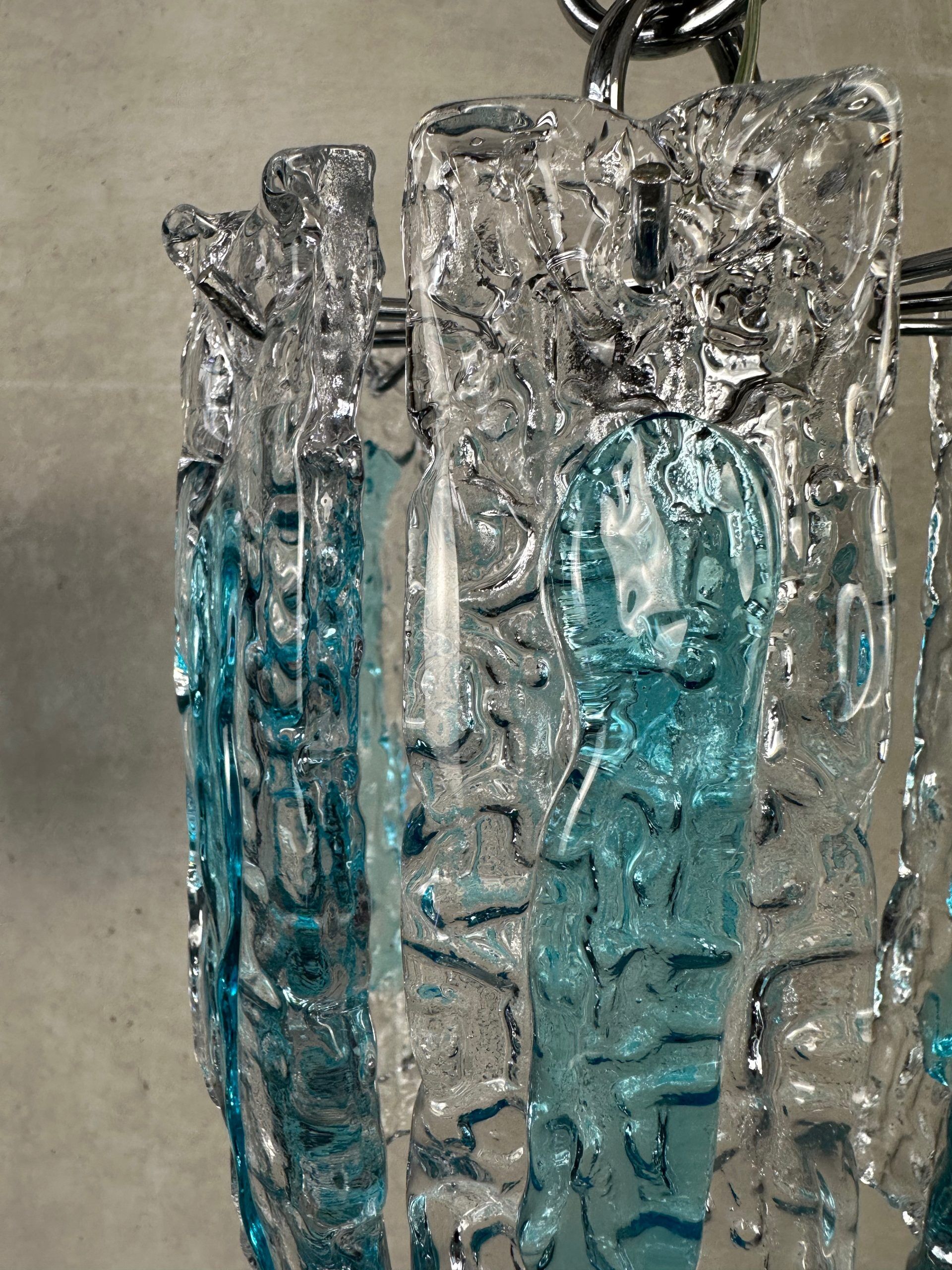 2x vintage Mazzega Murano pendant lamps