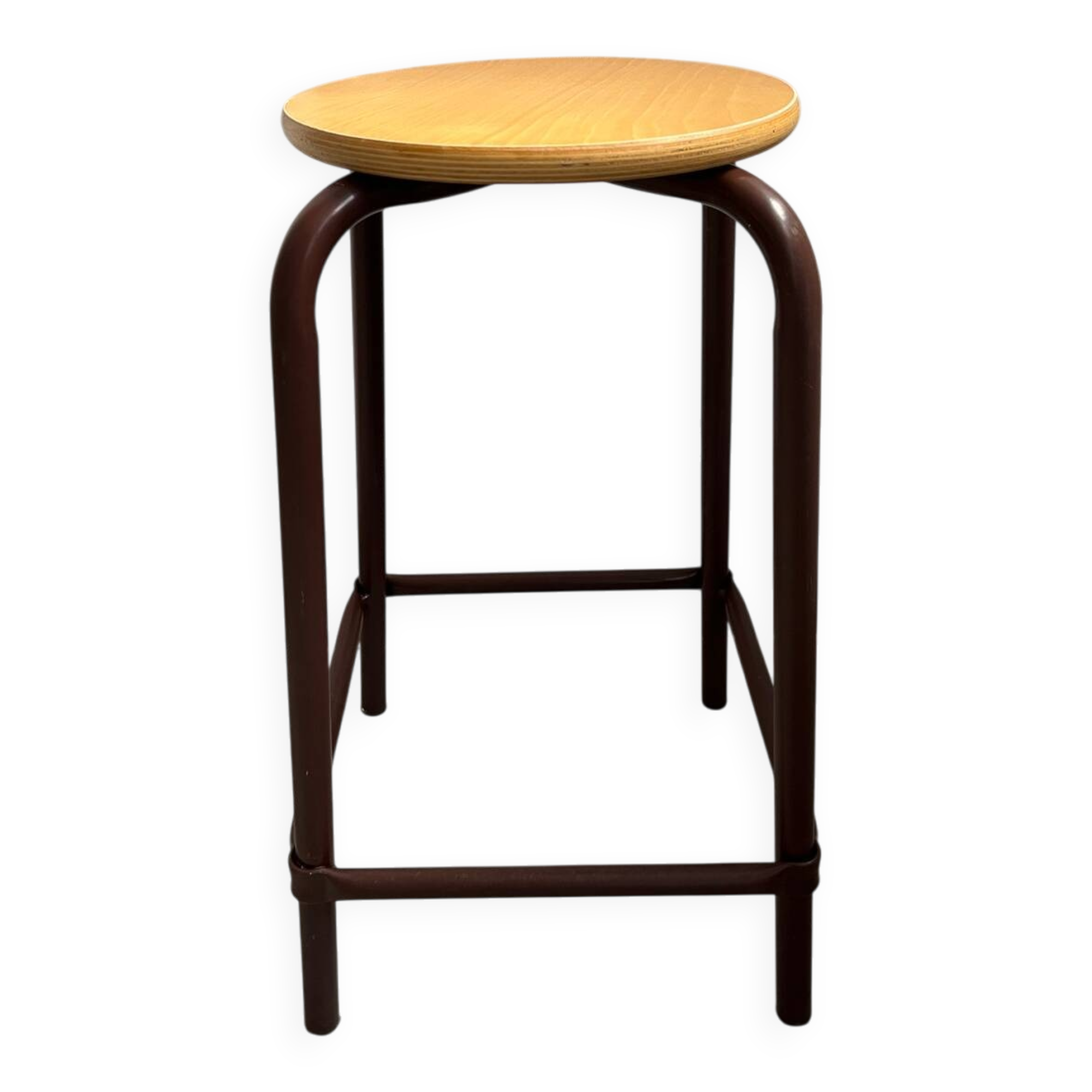 Tabouret atelier bois et métal