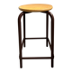 Wooden and metal workshop stool
