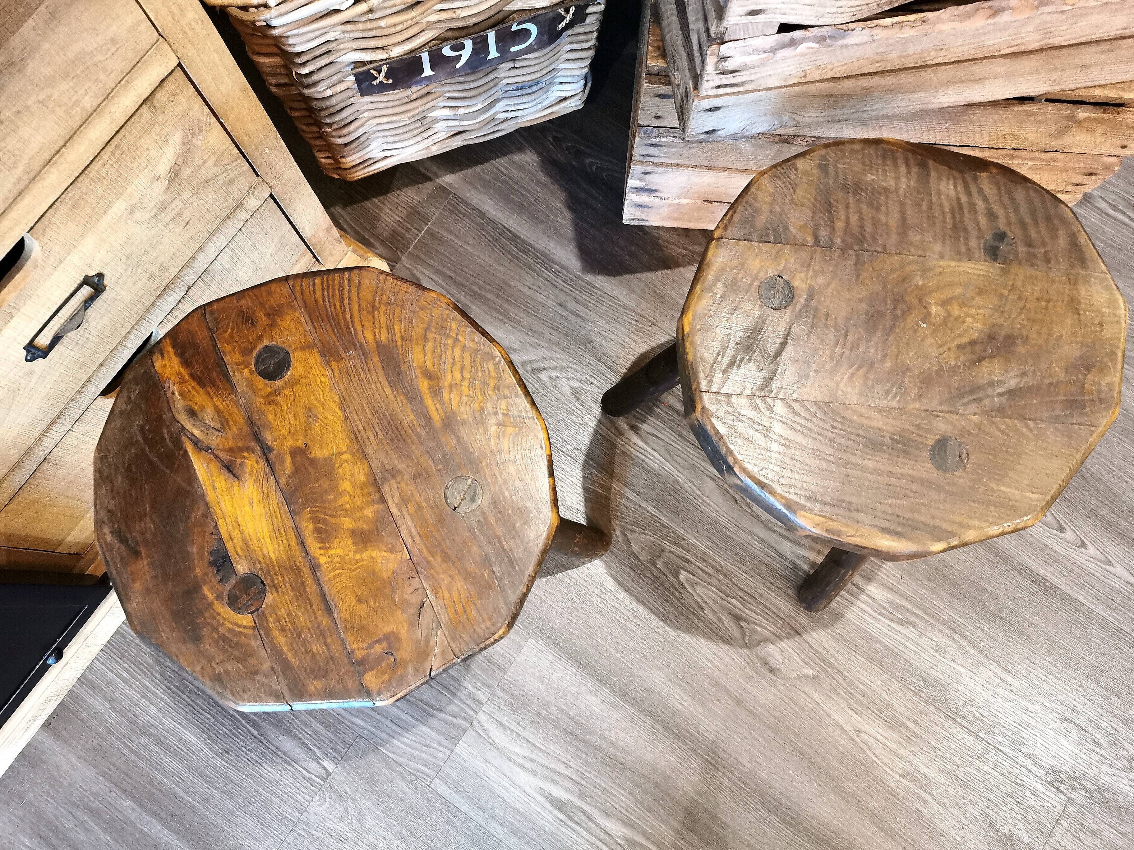 Pair of tripod stools