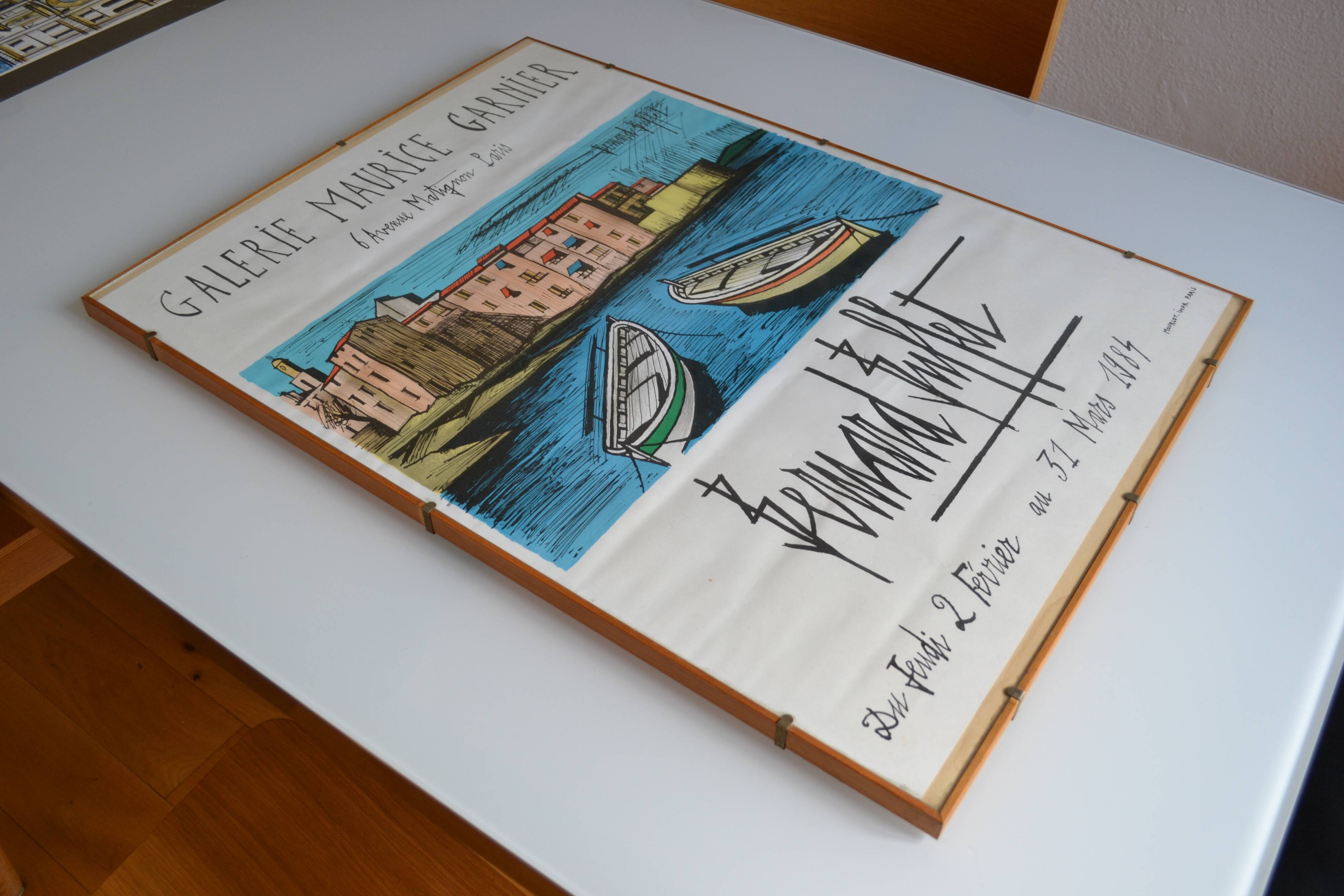 Bernard Buffet Saint Tropez Lithograph Poster Mourlot Paris 1984