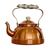Vintage copper and ceramic kettle