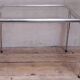 Desk table 120x76cm chrome metal and glass