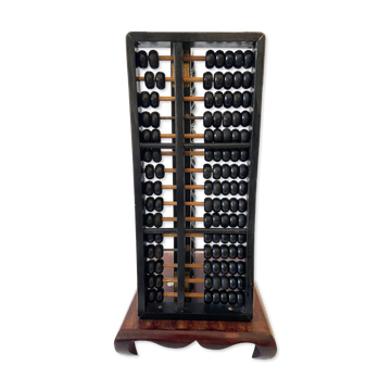 Ancien Boulier Traditionnel Chinois Abacus "Suanpan" 1940-1950 Vintage