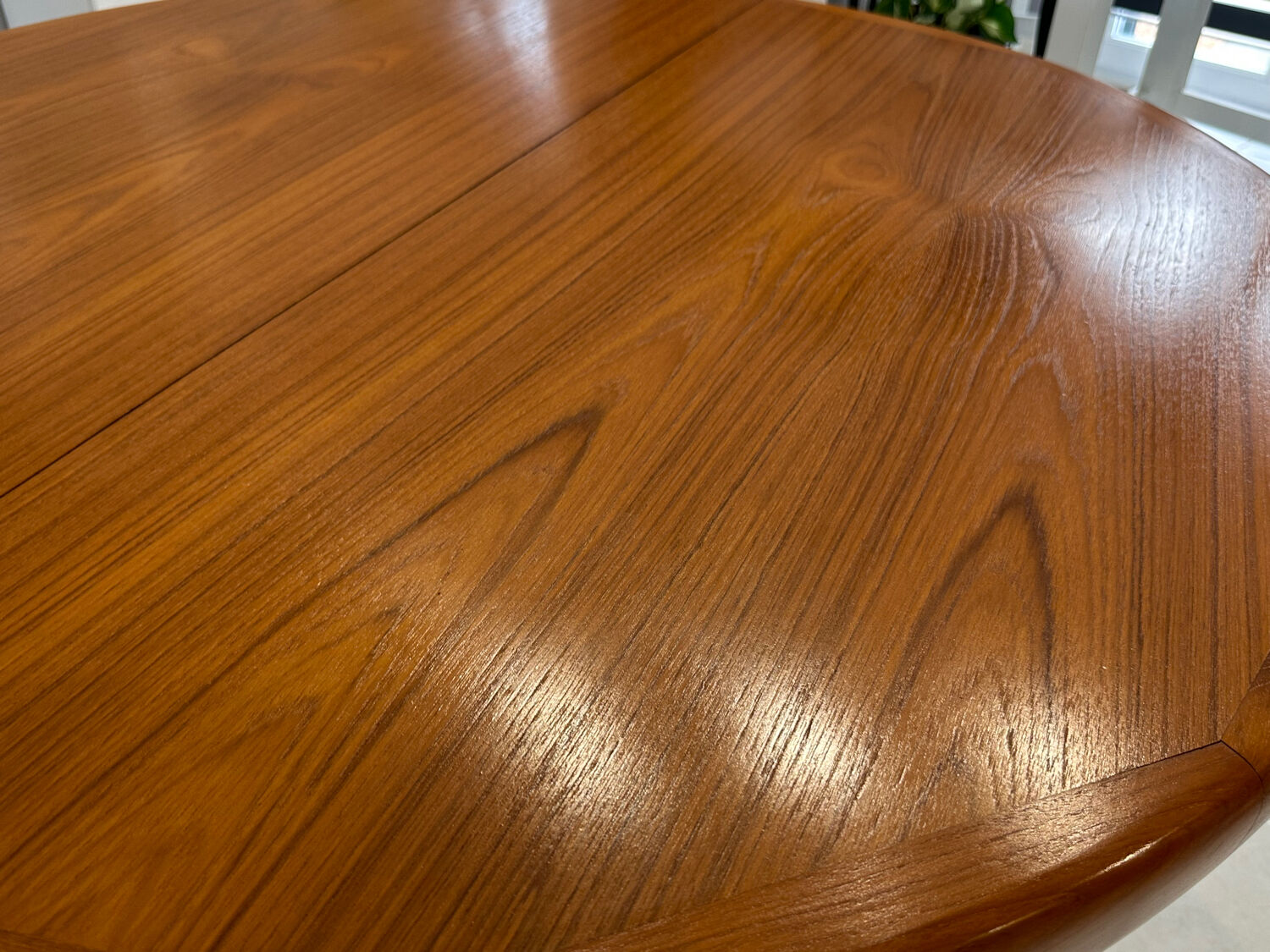 Extensible Baumann teck table vintage 1970