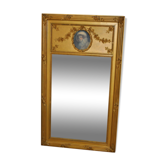 Miroir romantique trumeau 124x71cm