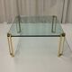Vintage Bronze And Glass Big Coffee Table By Peter Ghyczy, Germany 1970’s