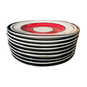 9 assiettes à dessert