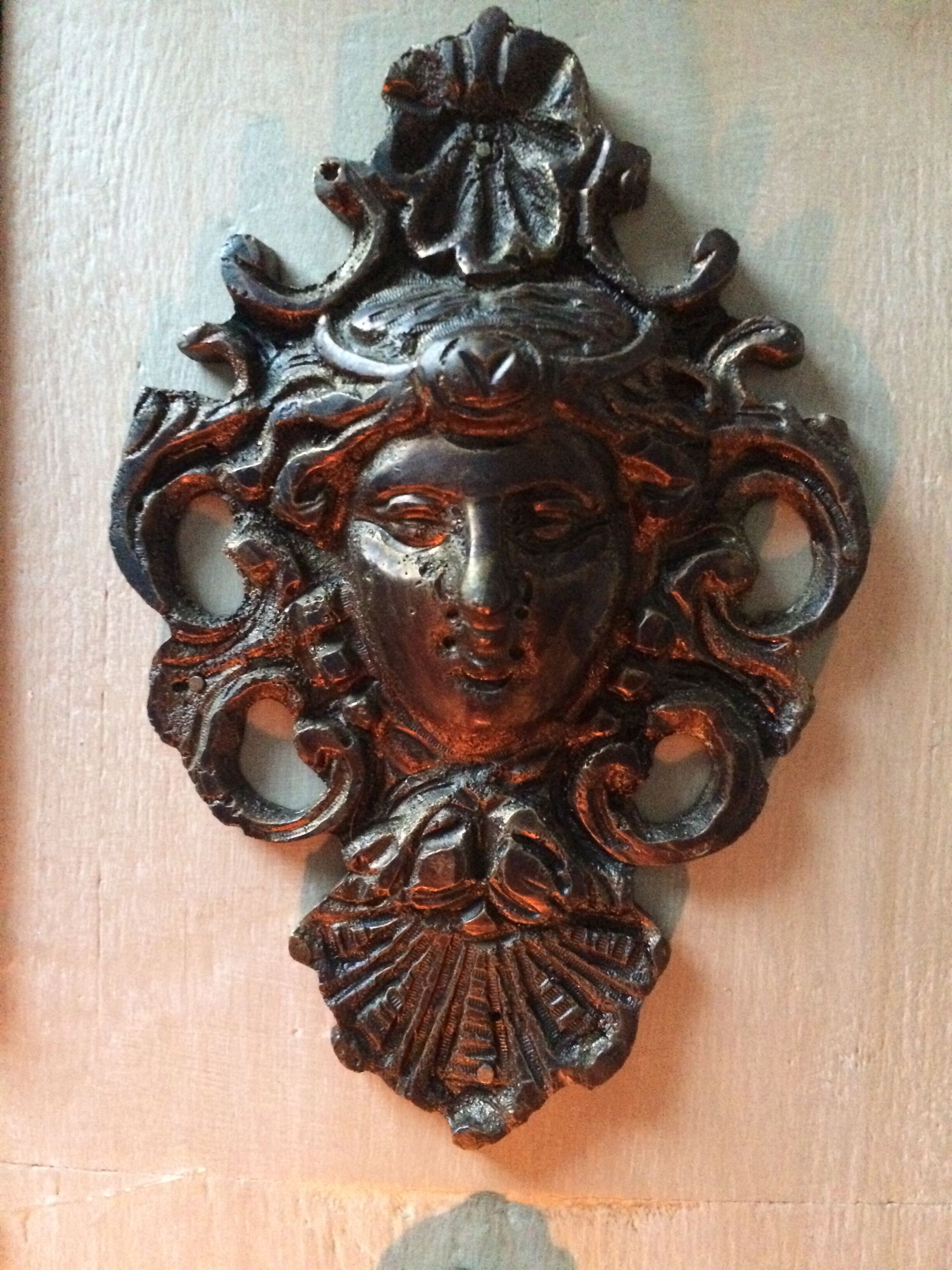 Curved chest of drawers 6 drawers of style xviiith patinated mole