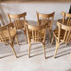 Set de 6 chaises bistrot en bois clair