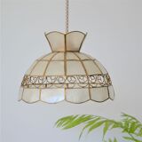 Mother-of-pearl and brass suspension