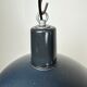 Industrial dark blue enamel pendant lamp from emax, 1960s