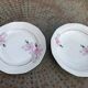 Lot de deux plats en porcelaine art deco, limoges france, BRB, fleurs roses