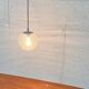 Vintage German glass pendant light Space Age Ah 105 by Peill & Putzler, 1970s.